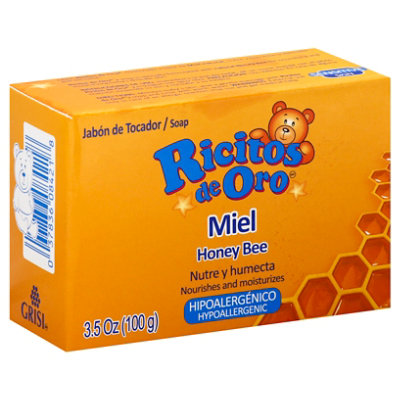 Grisi Ricitos De Oro Honey Bee Soap - 3.5 Oz