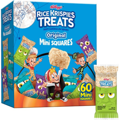 Rice Krispies Treats Crispy Mini Marshmallow Squares Original Trick-or-Treat Snacks - 23.2 Oz - Image 1