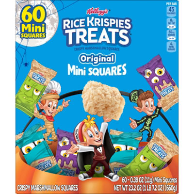 Rice Krispies Treats Mini Marshmallow Snack Bars Kids Snacks Original 60 Count - 23.2 Oz - Image 5