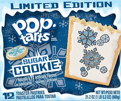 Pop-Tarts Toaster Pastries Frosted Printed Fun Sugar Cookie 12 Count - 21.1 Oz