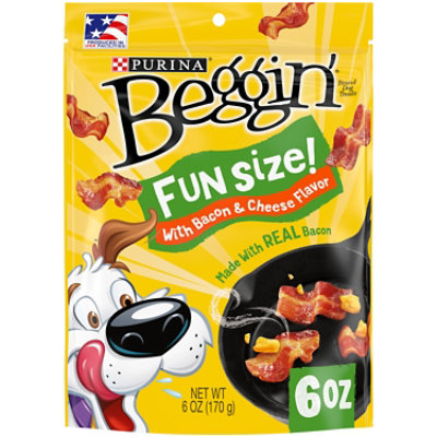 Beggin' Fun Size Bacon And Cheese Dog Treats - 6 Oz - Image 1