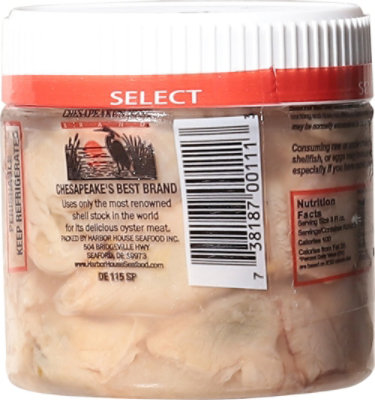 Chesapeakes Best Oysters Select Fresh - 8 Oz - Image 4