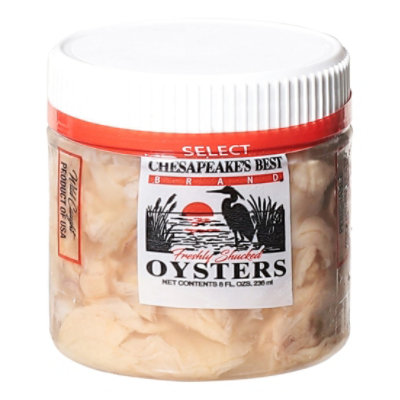 Chesapeakes Best Oysters Select Fresh - 8 Oz - Image 1