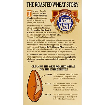 Montanas Cream of the West Cereal Hot Roasted Wheat - 24 Oz - Image 6