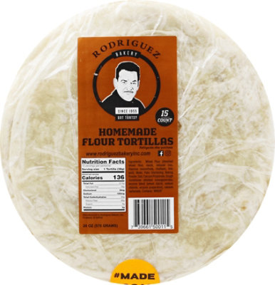 Rodriguez Bakery Toritllas Flour - 15 Count - Image 2