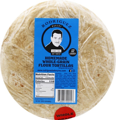 Rodriguez Bakery Toritllas Flour Whole Grain - 16 Oz - Image 2