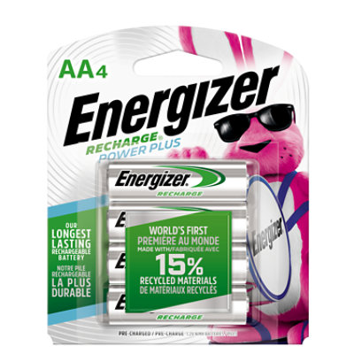 Energizer Power Plus Rechargeable AA Batteries - 4 Count - Image 2