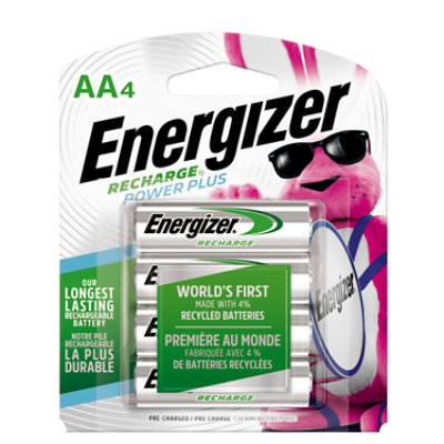 Energizer Power Plus Rechargeable AA Batteries - 4 Count - Image 3