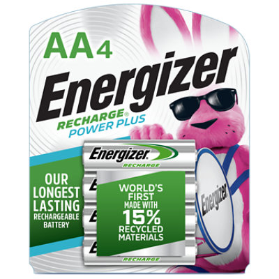 Energizer Power Plus Rechargeable AA Batteries - 4 Count - Image 5