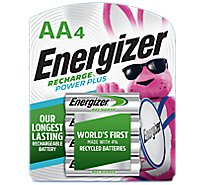 Energizer Recharge Power Plus AA Rechargeable Batteries - 4 Count