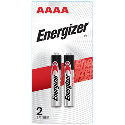 Energizer AAAA 1.5 Volt Miniature Alkaline Batteries - 2 Count