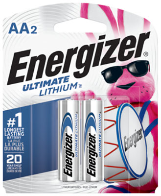 Energizer Ultimate Lithium AA Lithium Batteries - 2 Count