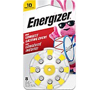 Energizer Yellow Tab Size 10 Hearing Aid Batteries - 8 Count