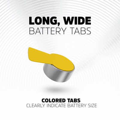 Energizer Yellow Tab Size 10 Hearing Aid Batteries - 16 Count - Image 3