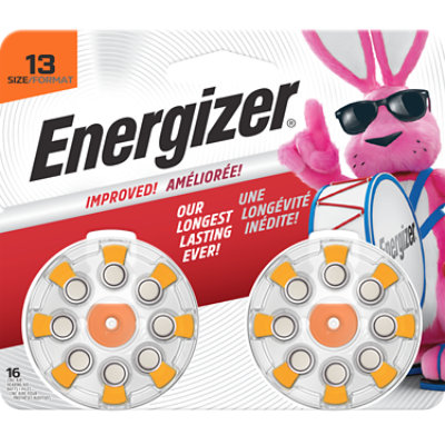 Energizer Orange Tab Size 13 Hearing Aid Batteries - 16 Count - Image 3