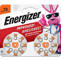 Energizer Orange Tab Size 13 Hearing Aid Batteries - 16 Count - Image 1