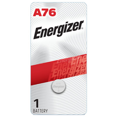 Energizer A76 1.5 Volt Miniature Alkaline Button Batteries - Each - Image 1