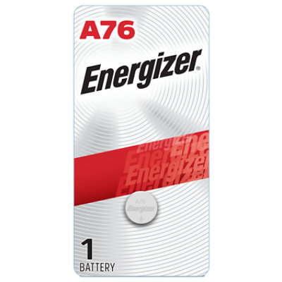 Energizer A76 Miniature Alkaline Button Batteries - Each
