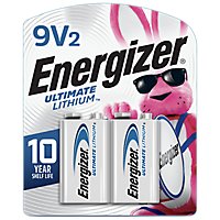 Energizer Ultimate Lithium 9V Lithium Batteries - 2 Count - Image 2