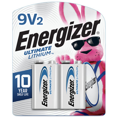 Energizer Ultimate Lithium 9 Volt Lithium Batteries - 2 Count - Image 1