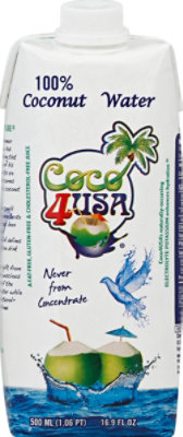 Coco4USA Coconut Water 100% - 16.9 Fl. Oz. - Image 2