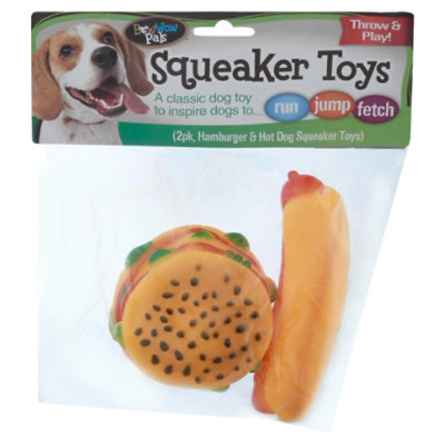 Pets First Boston Red Sox Hamburger Dog Toy, Medium