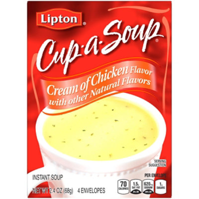 Lipton Cup-a-Soup Soup Instant Cream of Chicken - 2.4 Oz - Image 4