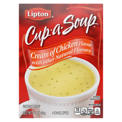 Lipton Cup-a-Soup Soup Instant Cream of Chicken - 2.4 Oz - Image 2