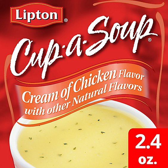 Lipton Cup-a-Soup Soup Instant Cream of Chicken - 2.4 Oz