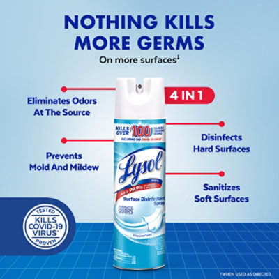 Lysol Crisp Linen Disinfectant Spray Pack - 2-19 Fl. Oz. - Image 4