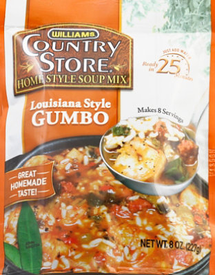 Williams Country Store Soup Mix Home Style Louisiana Style Gumbo