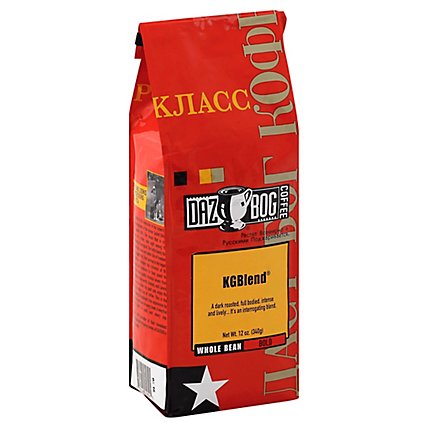 Dazbog KGBlend Bold Whole Bean Coffee - 12 Oz - Image 1