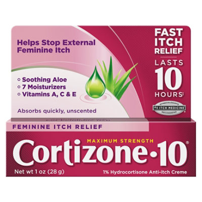 Cortizone Fminine Anti Itch Cream - 1 Oz - Image 3