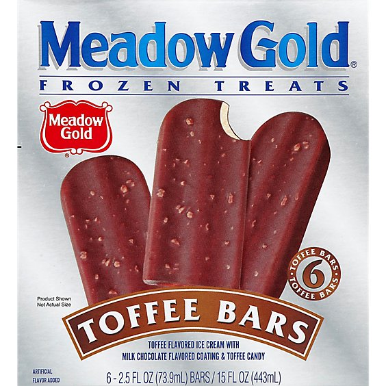 Meadow Gold Toffee Ice Cream Bar - 6-2.5 Fl. Oz.