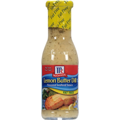 McCormick Golden Dipt Lemon Butter Dill Fat Free Seafood Sauce 8.7 Fl