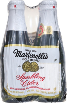 Martinellis Juice Gold Medal Sparkling Cider - 4-8.4 Fl. Oz. - Image 5