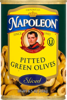 Napoleon Olives Sliced Green - 6.5 Oz - Image 2