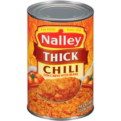 Nalley Chili Con Carne With Beans And Cheese - 40 Oz