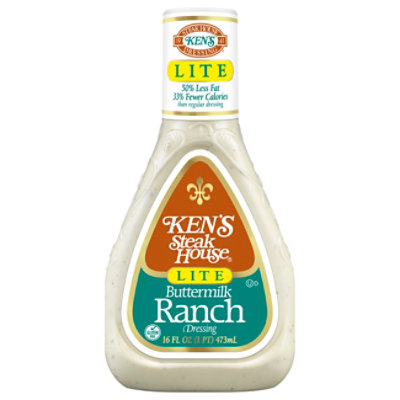 Kens Steak House Dressing Lite Buttermilk Ranch - 16 Fl. Oz. - Image 3