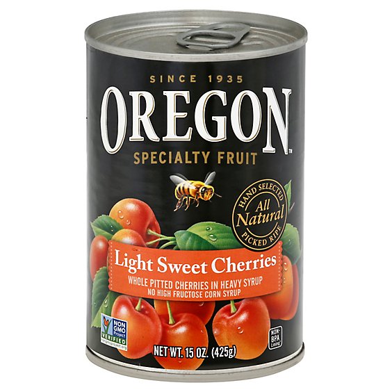Oregon Specialty Fruit Cherries Dark Sweet Cherries Pitted In Heavy Syrup - 15 Oz
