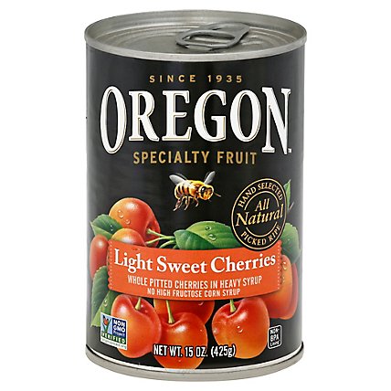 Oregon Specialty Fruit Cherries Dark Sweet Cherries Pitted In Heavy Syrup - 15 Oz - Image 1