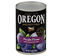 Oregon Purple Plums Whole in Heavy Syrup - 15 Oz