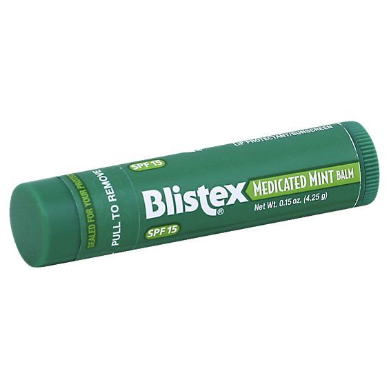Blistex Balm Medicated Mint - 0.15 Oz