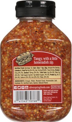 Silver Spring Mustard Whole Grain - 9.25 Oz - Image 6