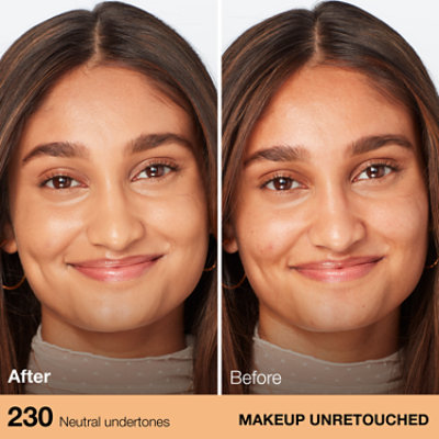 Maybelline Fit Me Dewy + Smooth Liquid Foundation Makeup with SPF 18 Natural Buff - 1 Fl. Oz. - Image 2