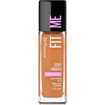 Maybelline Fit Me Dewy Plus Smooth Coconut Liquid Foundation Makeup with SPF 18 - 1 Oz - Image 1