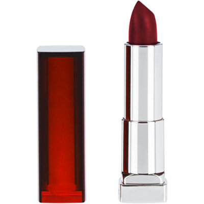 Maybelline Color Sensational On Fire Red Cream Finish Lipstick Makeup - 0.15 Oz - Image 1