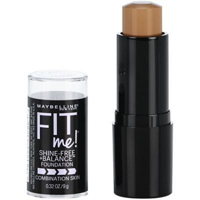 Maybelline Fit Me! Shine-Free + Balance Toffee Foundation Stick - 0.32 Oz - Image 1