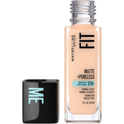 Maybelline Fit Me Matte Plus Poreless Ivory Liquid Foundation Makeup - 1 Oz - Image 1