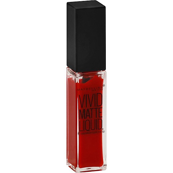 Maybelline New York Vivid Matte Liquid Lipstick Rebel Red - 0.26 Oz